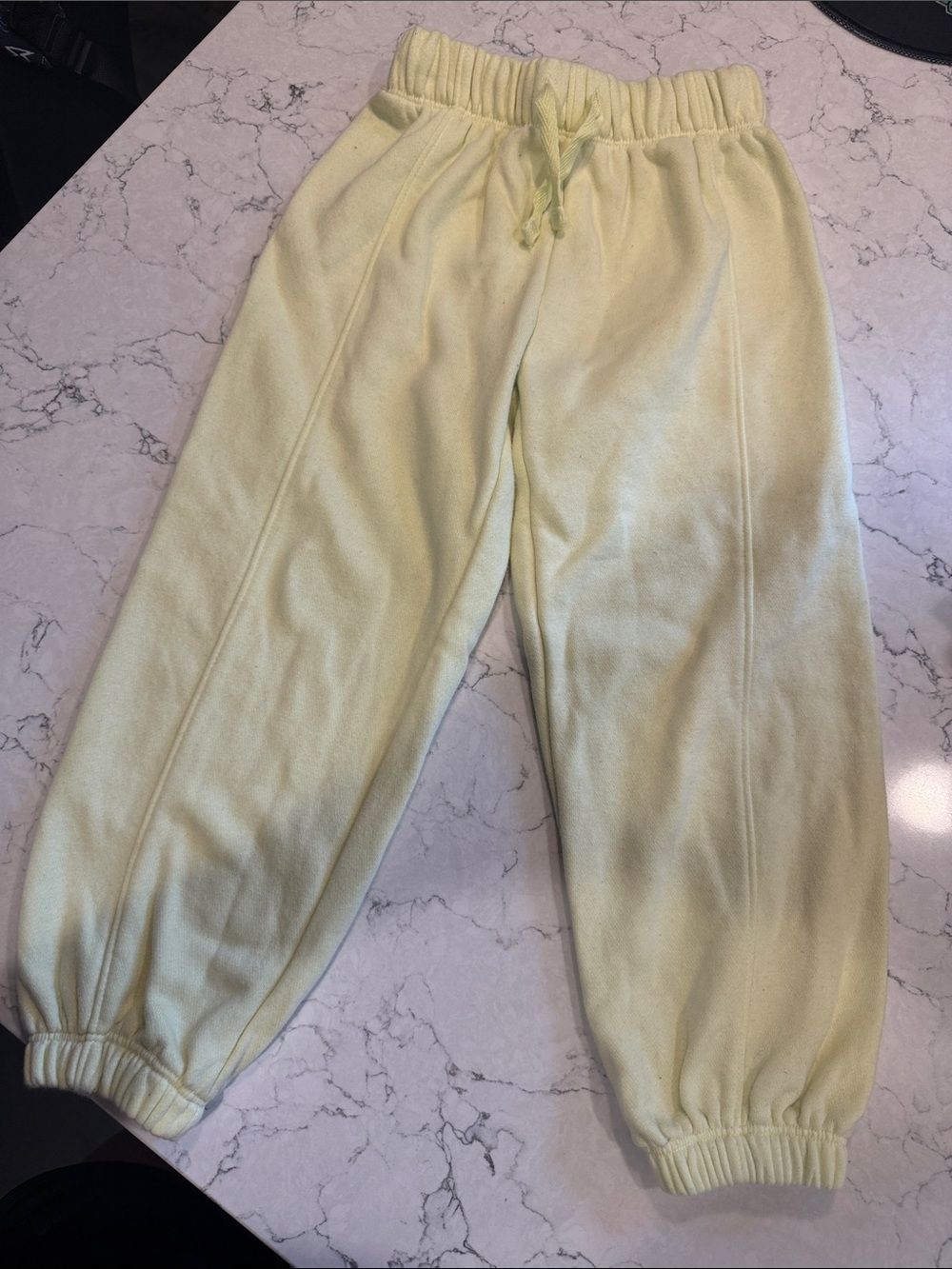 GAP Pale Yellow Fleece Jogger Pants